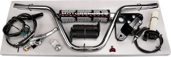 BBR MX Handlebar Kit Black with Controls Levers Cables