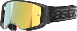 Alpinestars Black Adult Supertech Corp Goggle Single Gold