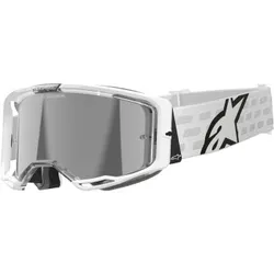 Alpinestars White Adult Vision 8 Corp Goggle Single Silver