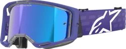 Alpinestars Purple Adult Vision 8 Corp Goggle Single Blue