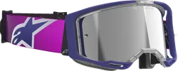 Alpinestars Purple Pink Adult Vision 8 Corp Goggle Single Silver