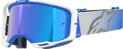 Alpinestars Blue Gray Adult Vision 8 Corp Goggle Single Blue