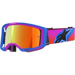 Alpinestars Blue Purple Adult Vision 8 Corp Goggle Single Red