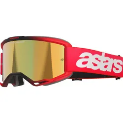 Alpinestars Red Adult Vision 5 Blaze Goggle Single Gold