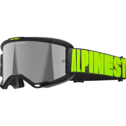 Alpinestars Gray Fluorescent Yellow Adult Vision 5 Hollow Goggle Single Gray