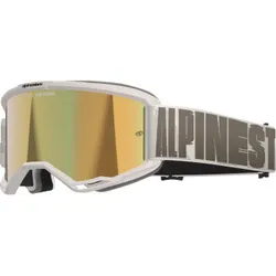Alpinestars White Cream Adult Vision 5 Hollow Goggle Single Gold