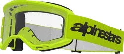 Alpinestars Yellow Black Adult Vision 3 Wordmark Goggle Single Clear