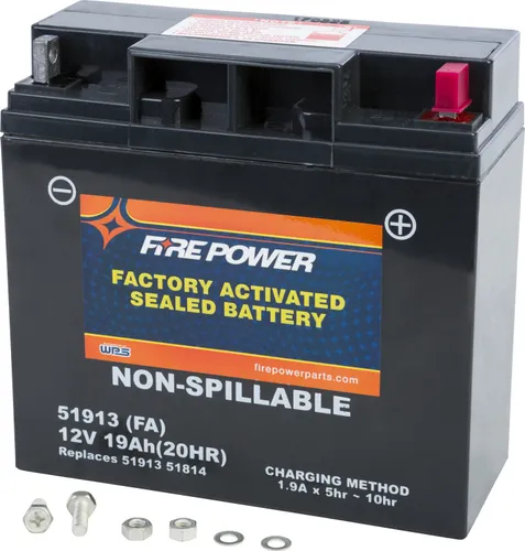 Fire Power Factory Sealed 12V Battery 51913FA
