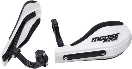 Moose White Roost Handguards For ATV Dirtbike And Snowmobile 1