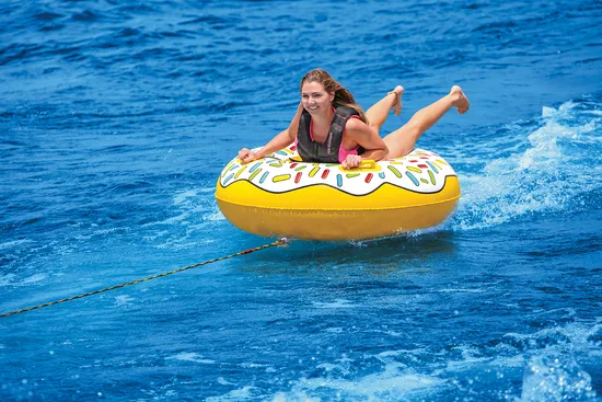 Inflatable Food Townut Floating Donut Towable Tube Single Rider 1