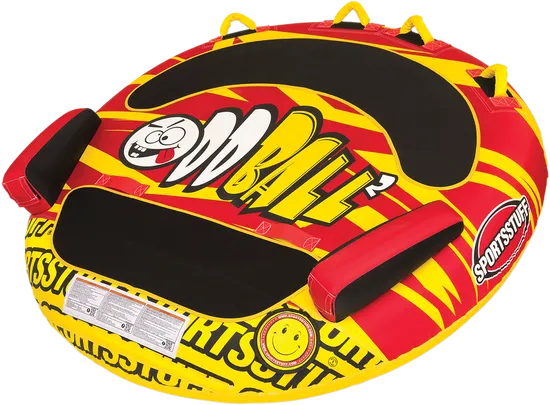 Oddball 2 Inflatable Towable Tube w Bottom Sphere Dual Rider 6