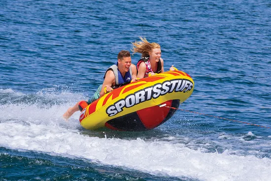 Oddball 2 Inflatable Towable Tube w Bottom Sphere Dual Rider 5