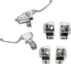 Harddrive Chrome Handlebar Control Kit Cable Clutch