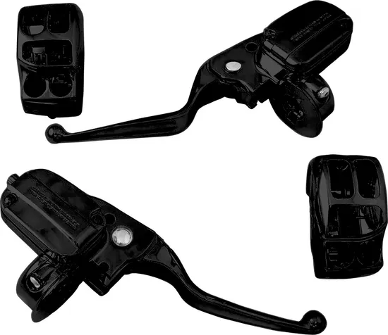 Harddrive Black Handlebar Control Kit w Hydraulic Clutch 1