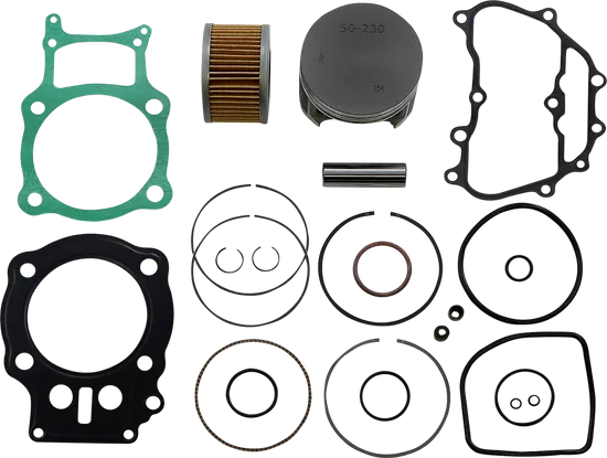 WSM Top End Piston Rebuild Kit .5mm Over 85.5mm for Honda Rancher 400