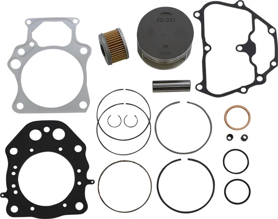 WSM Top End Piston Rebuild Kit .5mm Over 87mm for Honda Rancher 420