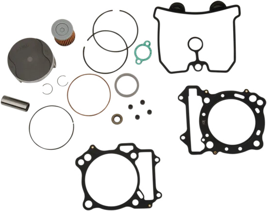WSM Top End Piston Rebuild Kit .75mm Over 90.75mm for Kawasaki Suzuki ATV 400