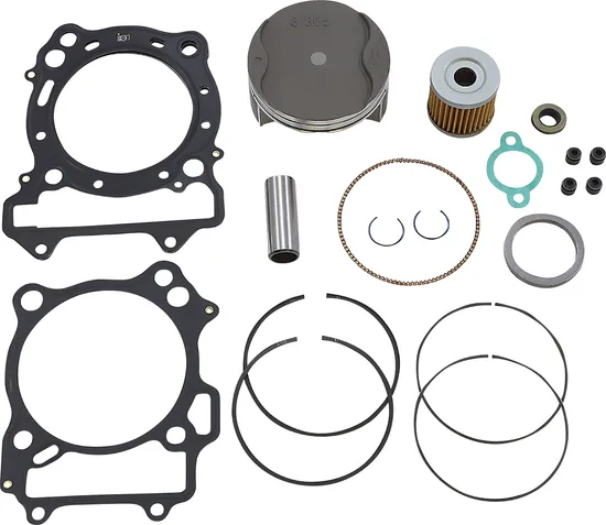 WSM Top End Piston Rebuild Kit 1mm Over 91mm for Kawasaki Suzuki ATV 400