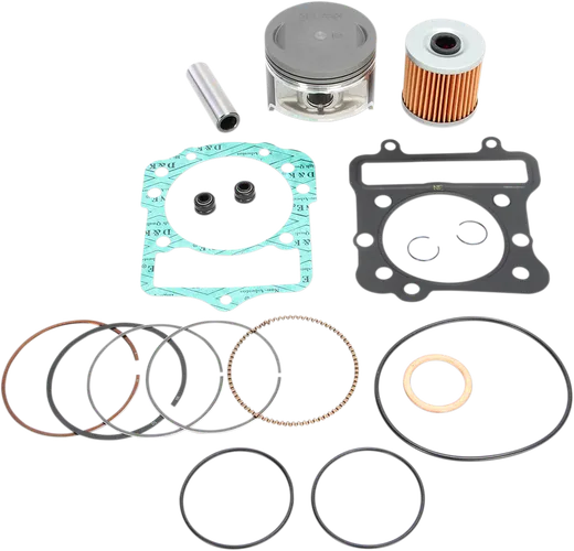 WSM Top End Piston Rebuild Kit .5mm Over 76.5mm for Kawasaki Bayou Lakota 300