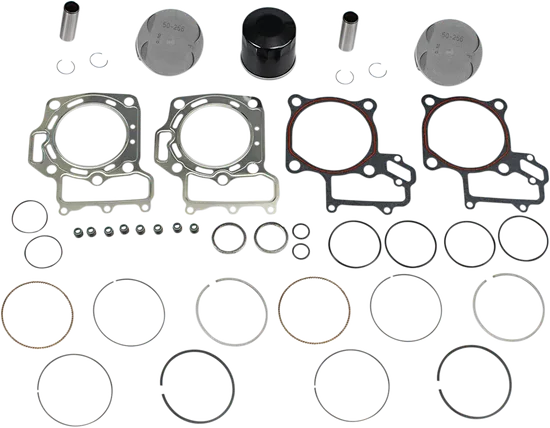 WSM Top End Piston Rebuild Kit .75mm Over 80.75mm Kawasaki Brute Force Prairie 1