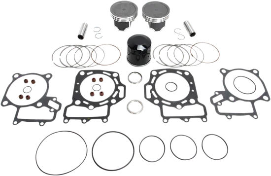 WSM Top End Piston Rebuild Kit .25mm Over 85.25mm for Kawasaki Brute Force Teryx