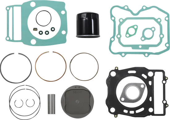 WSM Top End Piston Rebuild Kit 1mm Over 93mm for Polaris ATV 500