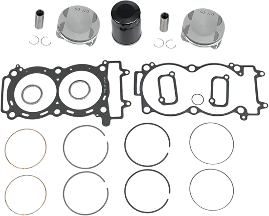 WSM Top End Piston Rebuild Kit Standard Bore 93mm for Polaris RZR 900 XP4