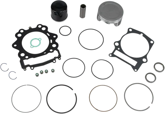 WSM Top End Piston Rebuild Kit .25mm Over 102.25mm for Yamaha Grizzly Rhino 700