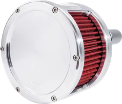 Feuling  Raw Solid Cover Red Air Cleaner Kit