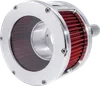Feuling Race Raw Clear Cover Red Air Cleaner Kit