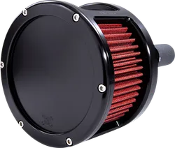 Feuling Red Black Solid Cover Air Cleaner Filter Kit