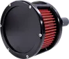 Feuling Red Black Solid Cover Air Cleaner Filter Kit
