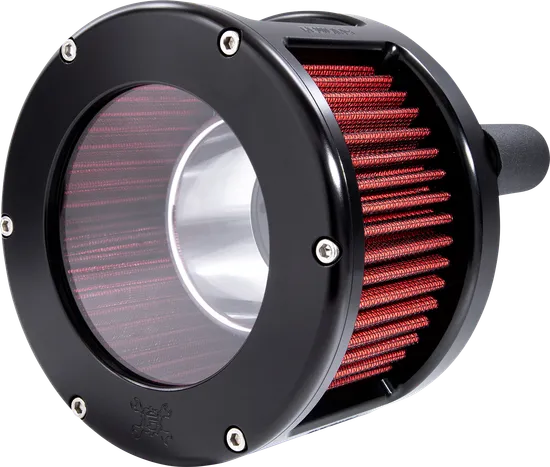 Feuling Red Black Clear Cover Air Cleaner Filter Kit