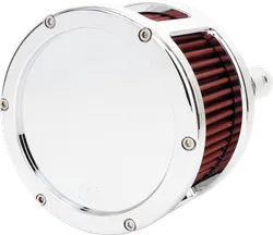 Feuling Red Chrome Solid Cover Air Cleaner Kit