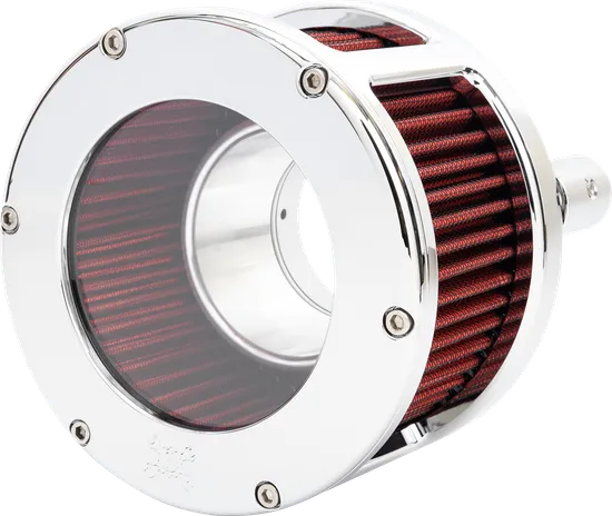Feuling Race Red Chrome Clear Cover Air Cleaner Kit 1