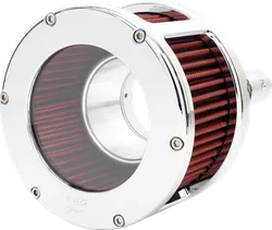 Feuling Race Red Chrome Clear Cover Air Cleaner Kit