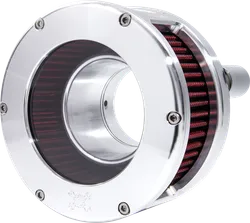 Feuling Raw Clear Cover Red Air Cleaner Kit