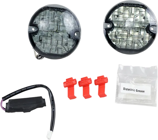 Kuryakyn LED Front Turn Signal Conversion Black Ring