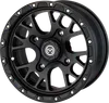 MU 545X Black Front Rear Wheel Assembly 15x7 4/110 4+3