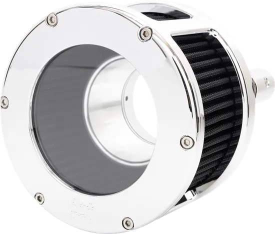 Feuling BA Series Chrome Clear Cover Blk Air Cleaner Kit
