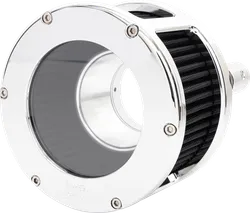 Feuling BA Series Chrome Clear Cover Blk Air Cleaner Kit