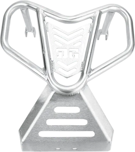 DG V-Lite Aluminum Front Bumper Brush Crash Guard Natural