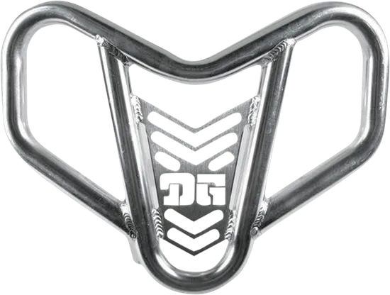 DG V-Pro Aluminum Front Bumper Brush Crash Guard Natural