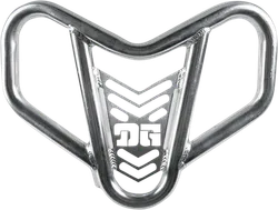 DG V-Pro Aluminum Front Bumper Brush Crash Guard Natural