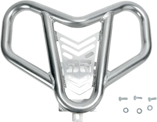 DG V-Pro Aluminum Front Bumper Brush Crash Guard Natural