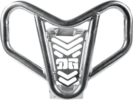 DG V-Pro Aluminum Front Bumper Brush Crash Guard Natural