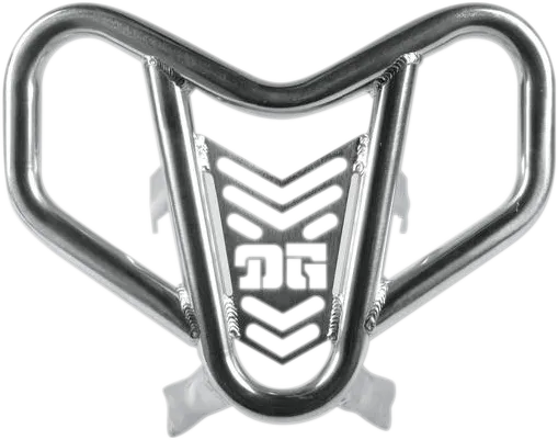 DG V-Pro Aluminum Front Bumper Brush Crash Guard Natural