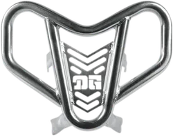 DG V-Pro Aluminum Front Bumper Brush Crash Guard Natural