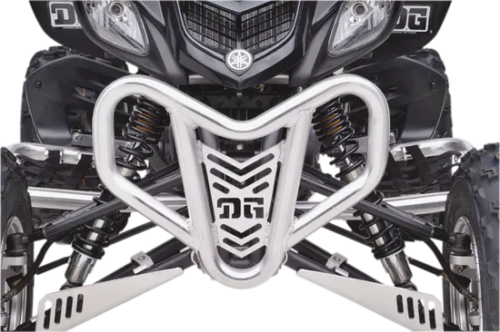 DG V-Pro Aluminum Front Bumper Brush Crash Guard Natural