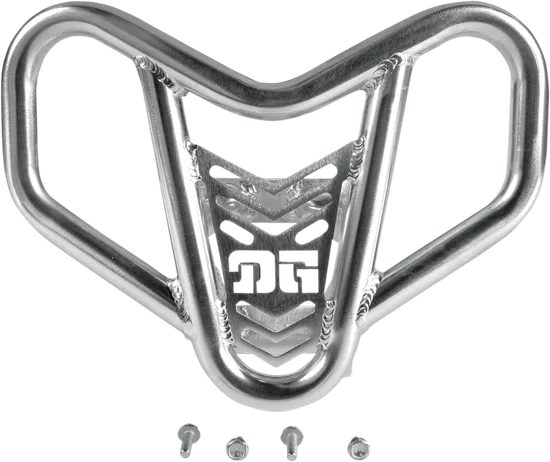 DG V-Pro Aluminum Front Bumper Brush Crash Guard Natural